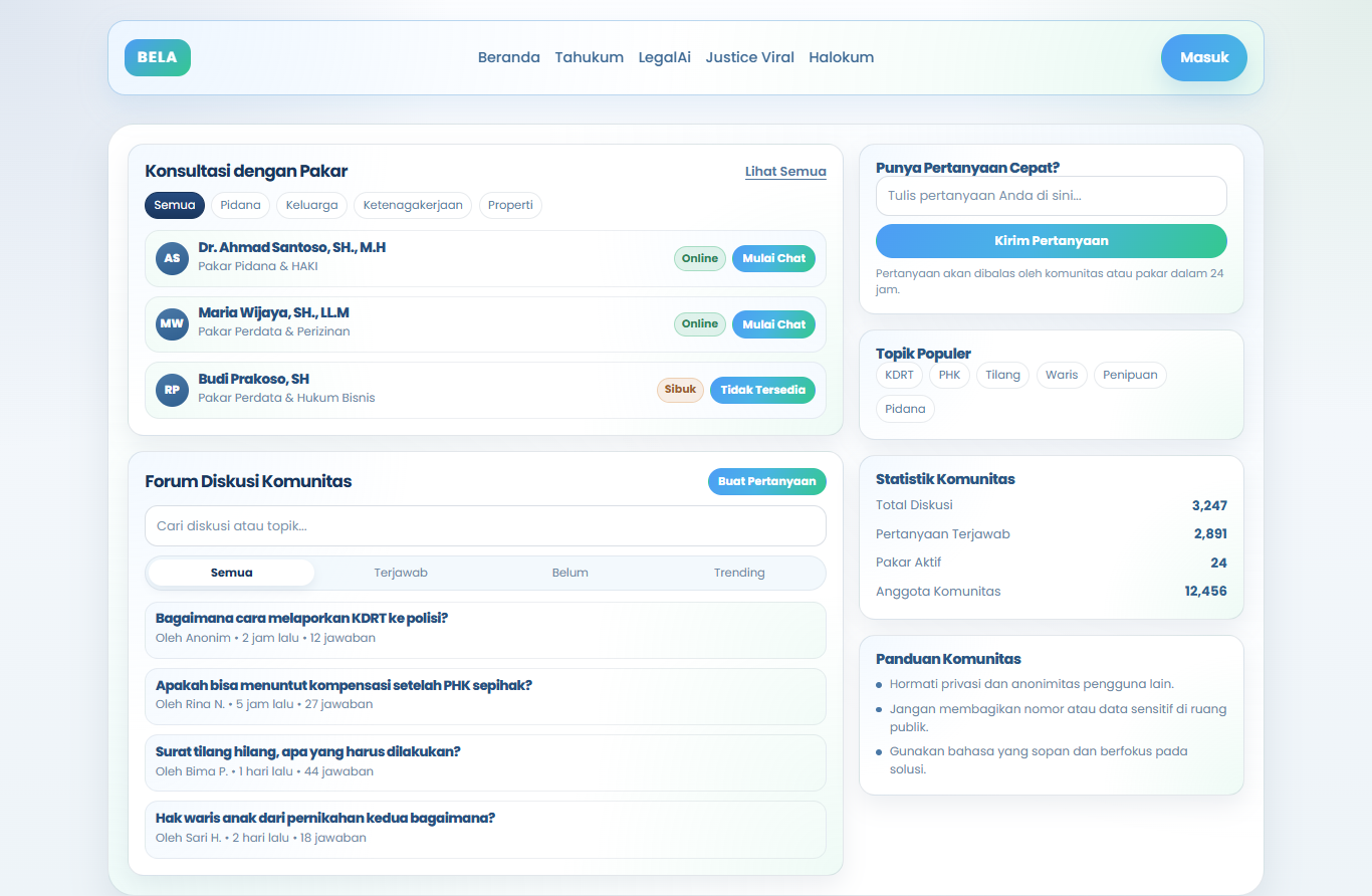 Contoh forum diskusi komunitas yang terarah